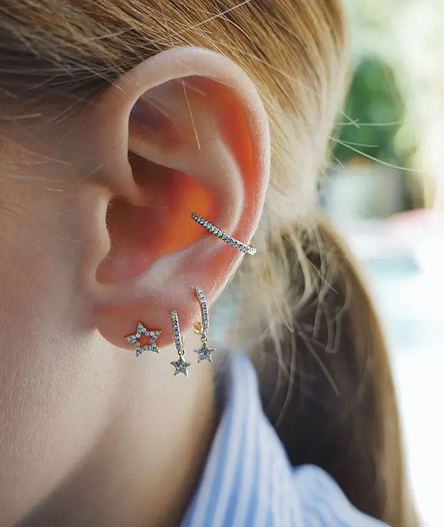 Серьги Brincos серьги Изящные милые Cz крошечные мини минималистичные женские 925 пробы Висячие маленькие cz звезды серьги