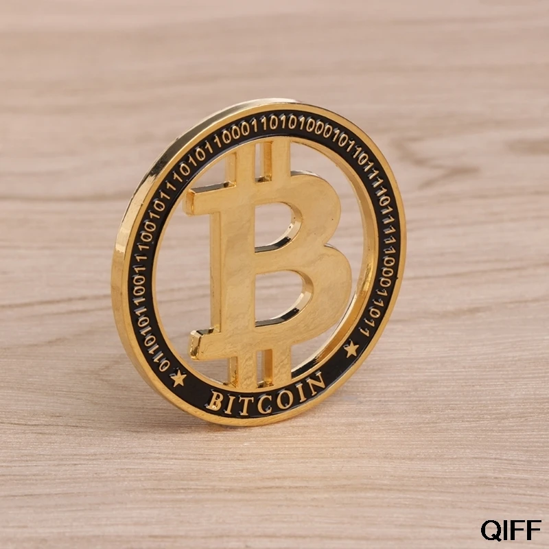 Памятная монета позолоченные полые Биткоин BTC для сувенирной коллекции искусства May06