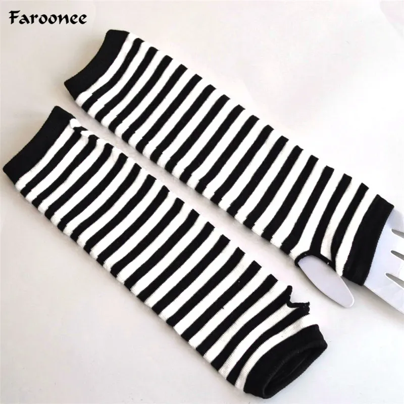 Теплые трикотажные перчатки без пальцев локоть рукавицы рождественские