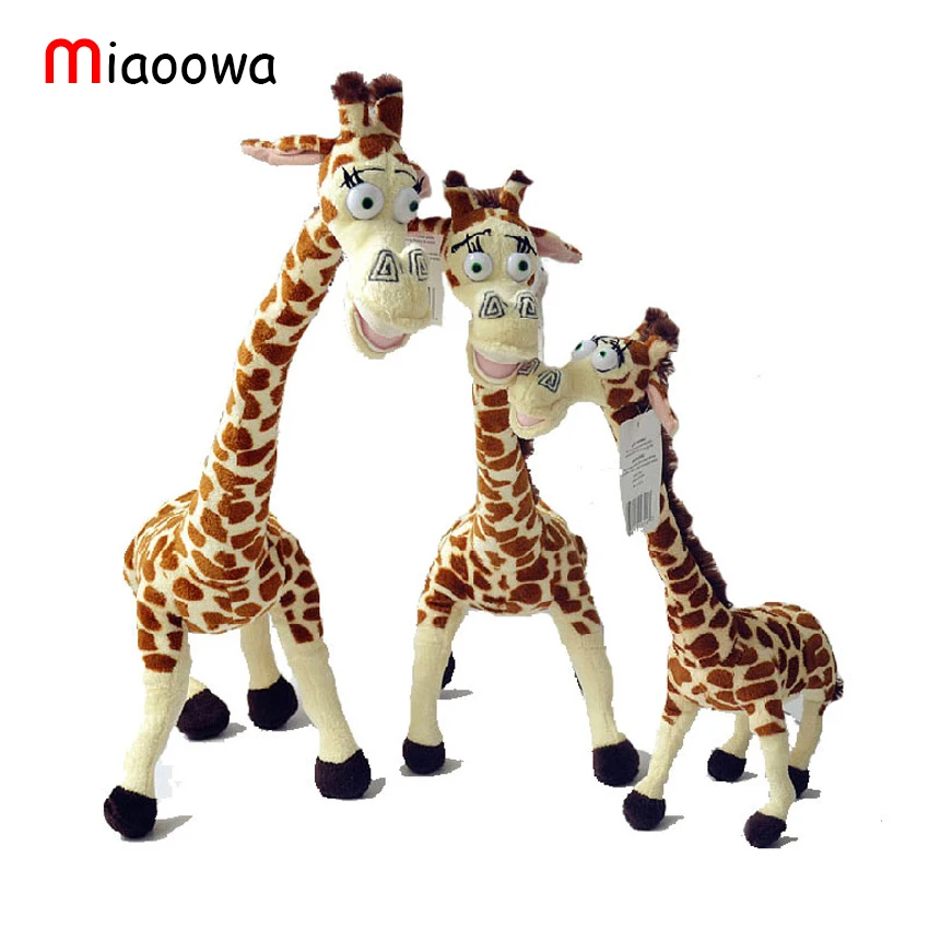Miaoowa 1 шт. 35 см длинная шея Жираф Мягкая Плюшевая Игрушка Мадагаскар 3 мультфильм животных мягкие игрушки Дети Кукла милый подарок на день рождения