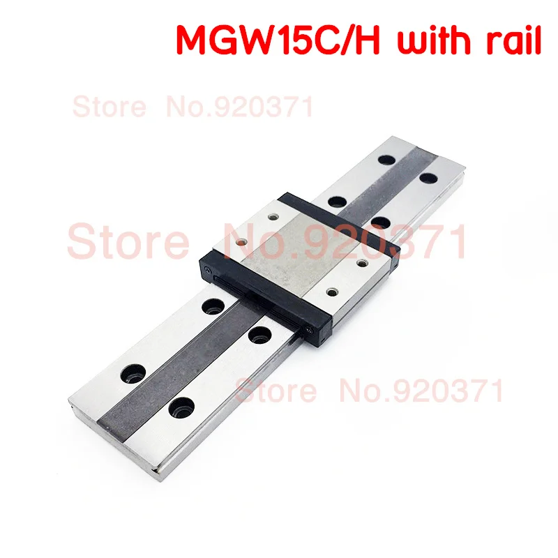 Миниатюрный линейный рельс с ЧПУ MGW15 MGW15C MGW15H фланцевый Расширенный блок L = 70 мм 100