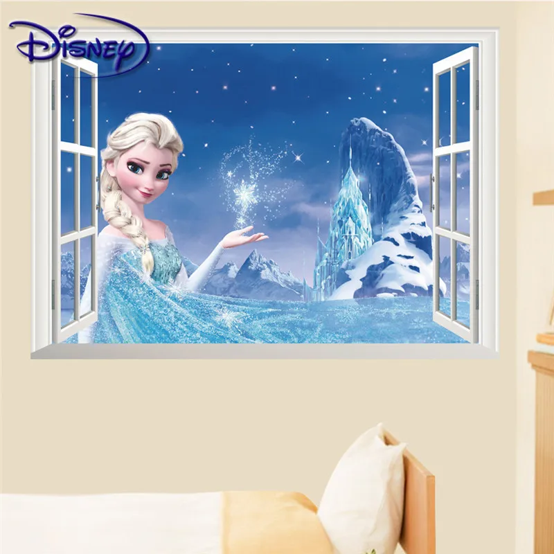 Disney Kids DIY 3D наклейки Холодное сердце украшение детской комнаты детский сад