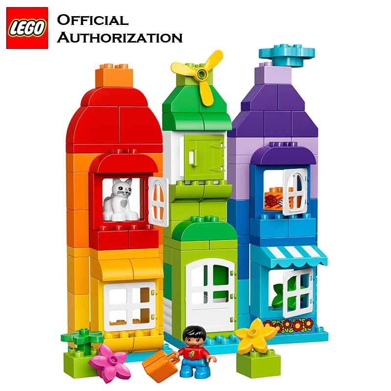 Duplo фирменные блоки строительные игрушки для детей большой размер LEGO 120 шт.
