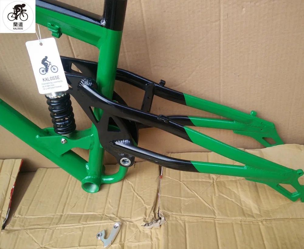 Велосипедная Рама Kalosse с полной подвеской алюминиевая рама 26er DH для путешествий