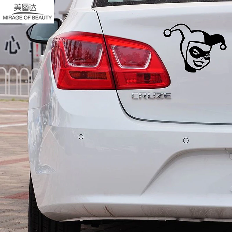 Необычная форма клоун в маске непослушная улыбка Харли Квинн лицо автомобильная