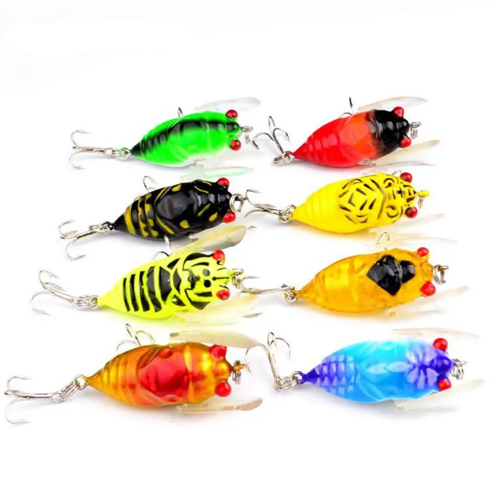 DSstyles Лот 8 шт. искусственная Мягкая приманка пластиковый Поппер для рыбалки