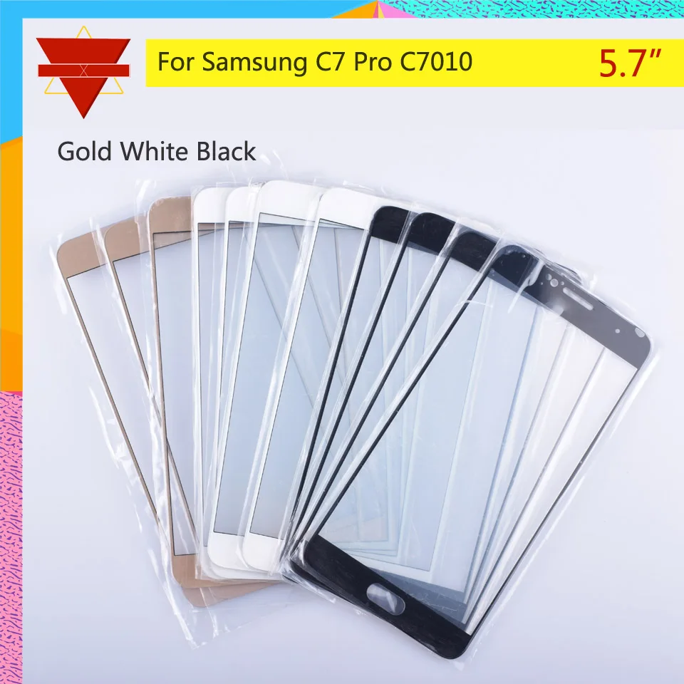 Для Samsung Galaxy C7 Pro C7010 SM-C7010 SM-C7010Z сенсорный экран Передний со стеклянной панелью