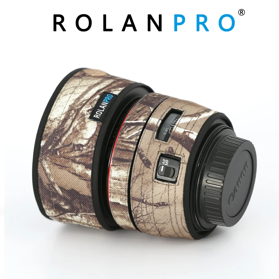 Защитный чехол для объектива камеры ROLANPRO камуфляжный Canon EF 50 мм f1.2L USM защитный SLR |