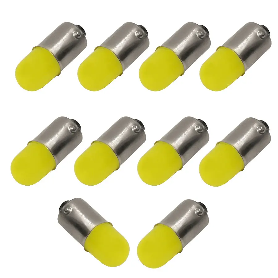 10 шт. T11 363 BA9S COB круглые 3D светодиодные T4W 1 SMD автомобильный номерной знак