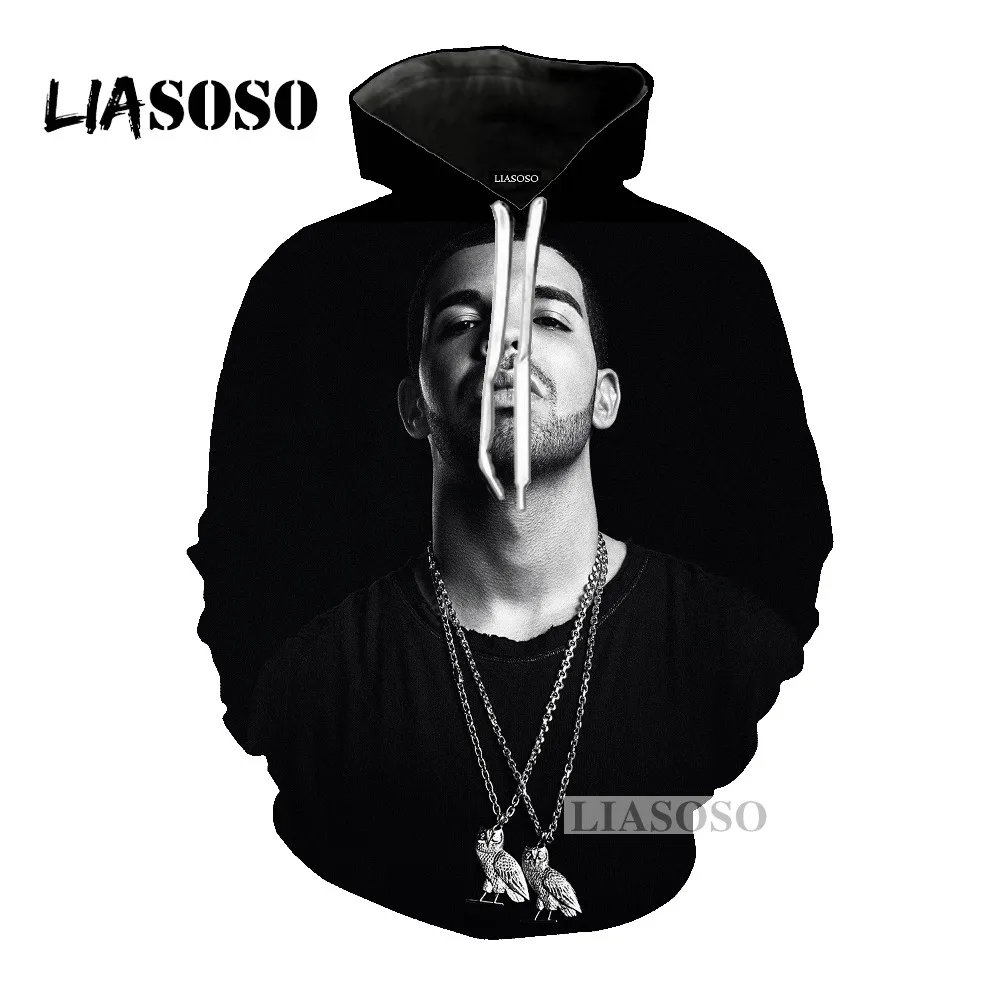 LIASOSO Новейшая модная толстовка с капюшоном для мужчин и женщин толстовки 3D