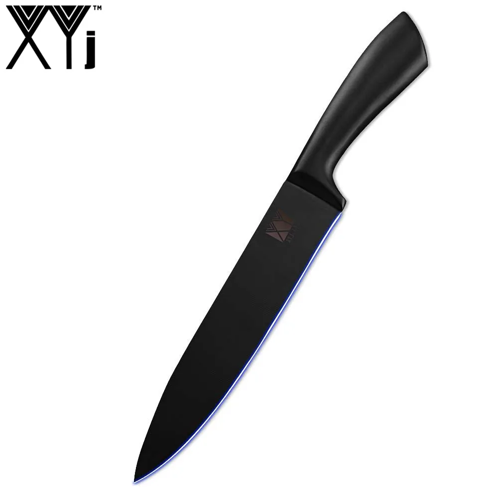 B.8 inch Chef Knife Нож xyj инструменты столовые приборы точилка для кухонных ножей держатель Блок ножницы из нержавеющей стали нож японский нож кухонные принадлежности - Цвет: B.8 inch Chef Knife
