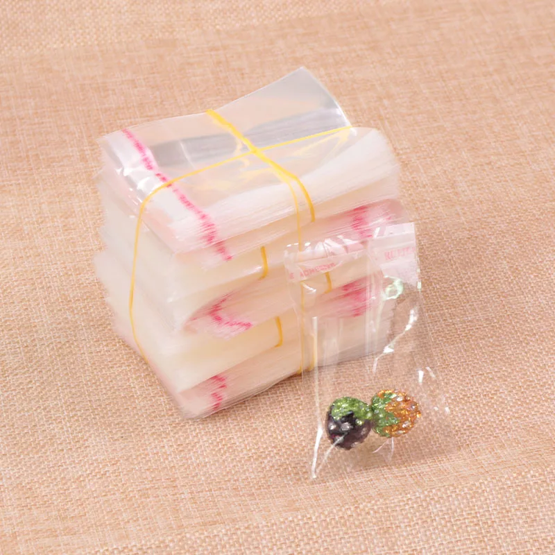 

Wholesale 2000pcs/lot 4*6cm Mini Transparent Clear Self Adhesive Seal Plastic Bag Jewelry Beads Gift Plastic Ploy Bags Bopp Bag