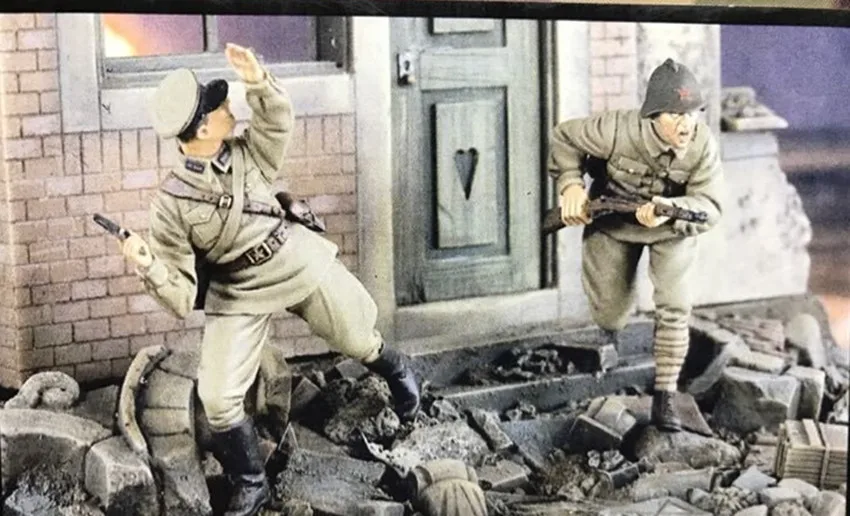 1/35 модельная фигурка из смолы разобранный Неокрашенный набор 00629 | Игрушки и