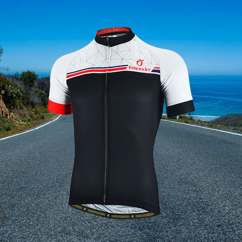 

Cycling Jersey Short Jersey White Mens Bicycle Summer Breathable Dry Quality Italy anti-slip Band The Cuff Cycling clothes