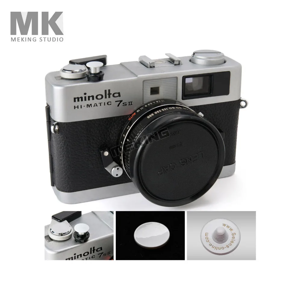 Selens цветная цифровая камера Мягкая кнопка спуска затвора с винтом белая выпуклая