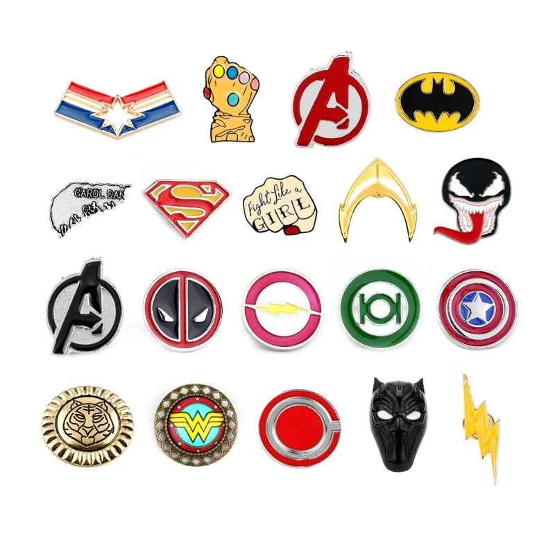 Мстители эндшпиль супергерой Капитан Америка Marvel танос Бесконечность гаунтл булавка броши значок косплей ювелирные изделия подарок для женщин мужчин