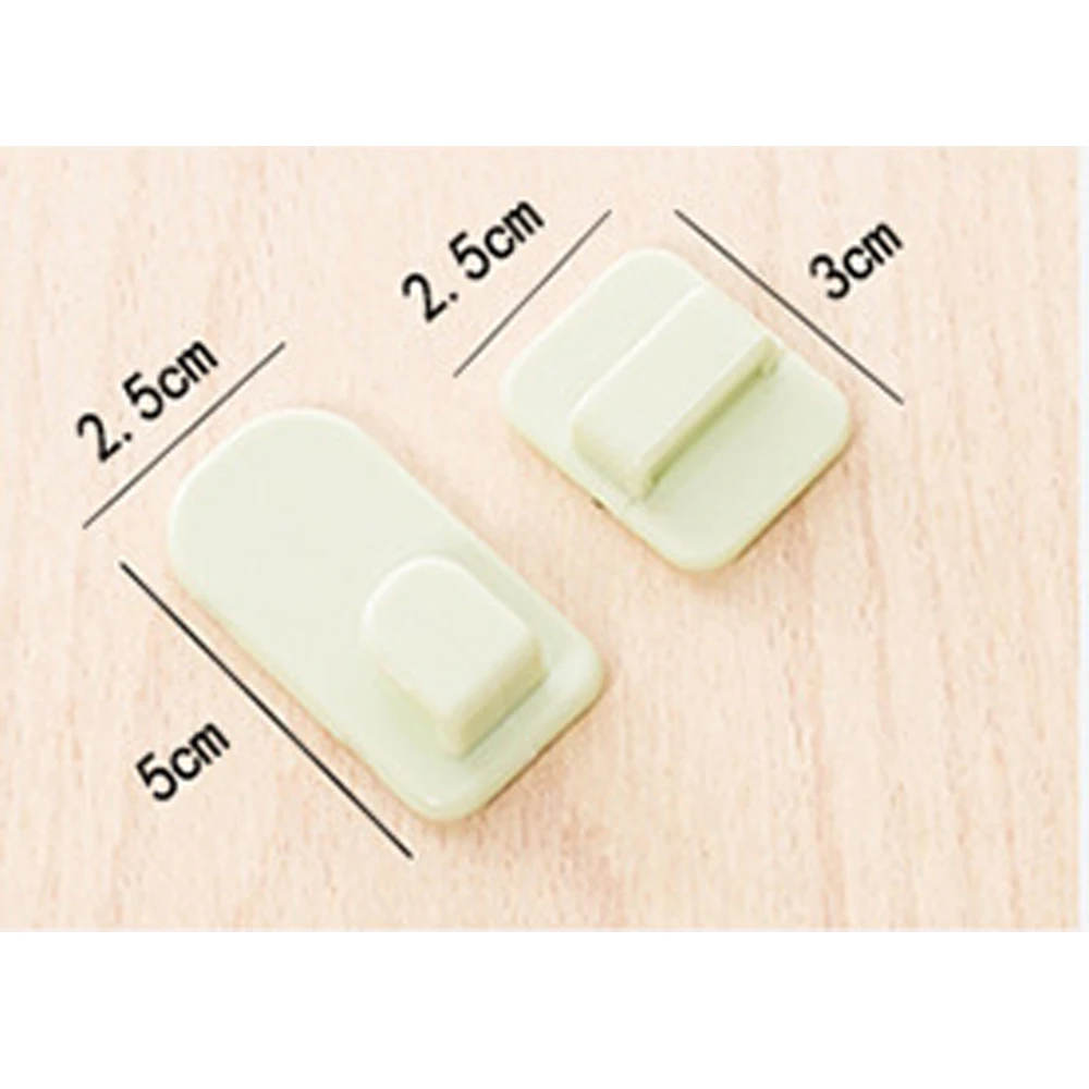 5PCS Self Adhesive Plastic Hooks Holder TV Remote Control Sticky Hook Hanger Air Conditioner Key Wall Storages Holders | Дом и сад