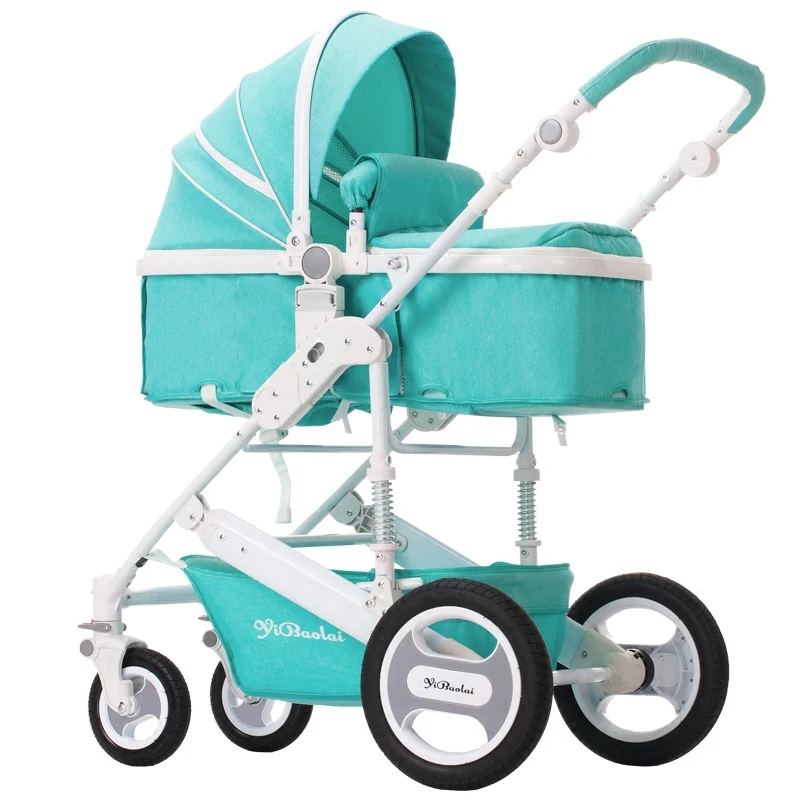BABYFOND прогулочная коляска с высоким пейзажем, легкая складная коляска для новорожденных 0-3 лет