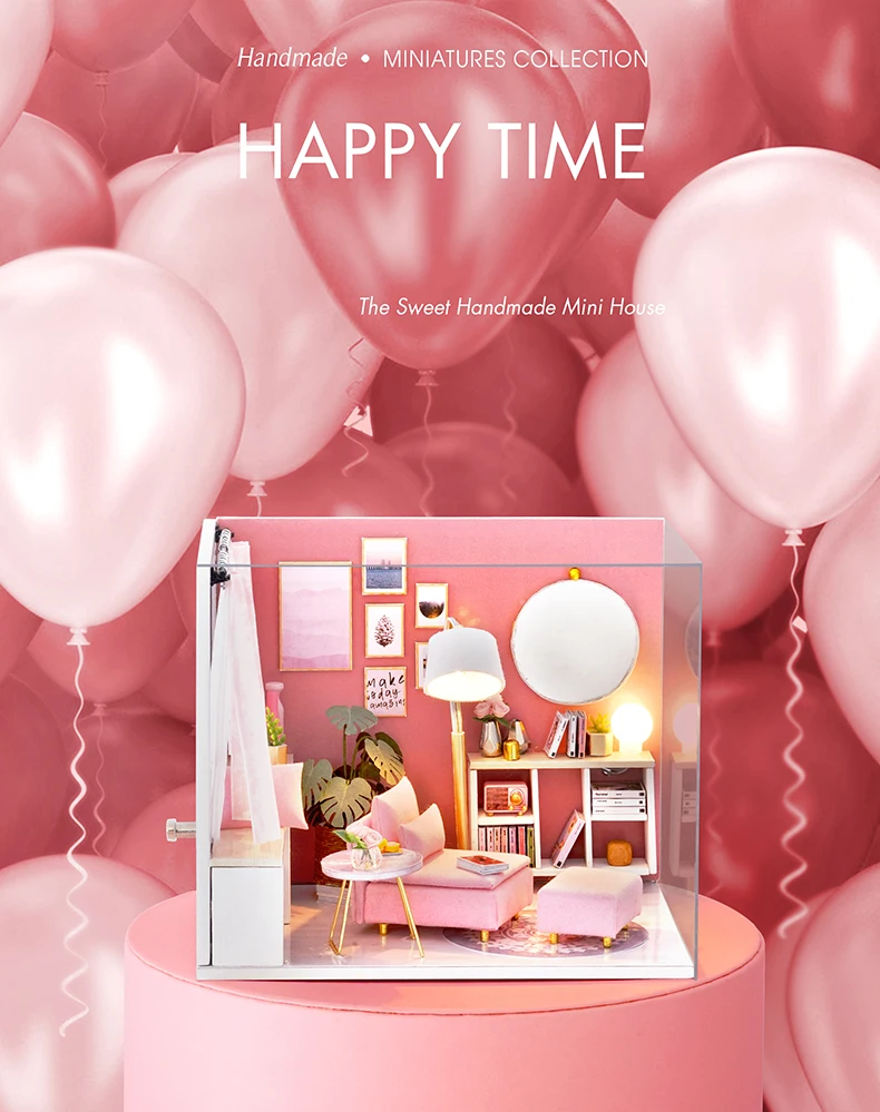 Кукольный домик Cutebee миниатюрная мебель кукольный домик DIY Миниатюрные домики игрушки для детей DIY кукольный домик подарок на день рождения H18-4