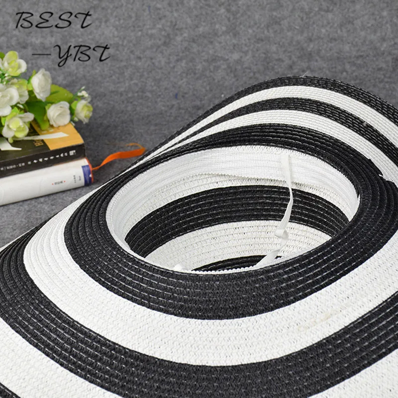 Лидер продаж новая летняя пляжная шляпа с черно-белыми клавишами в Корейском