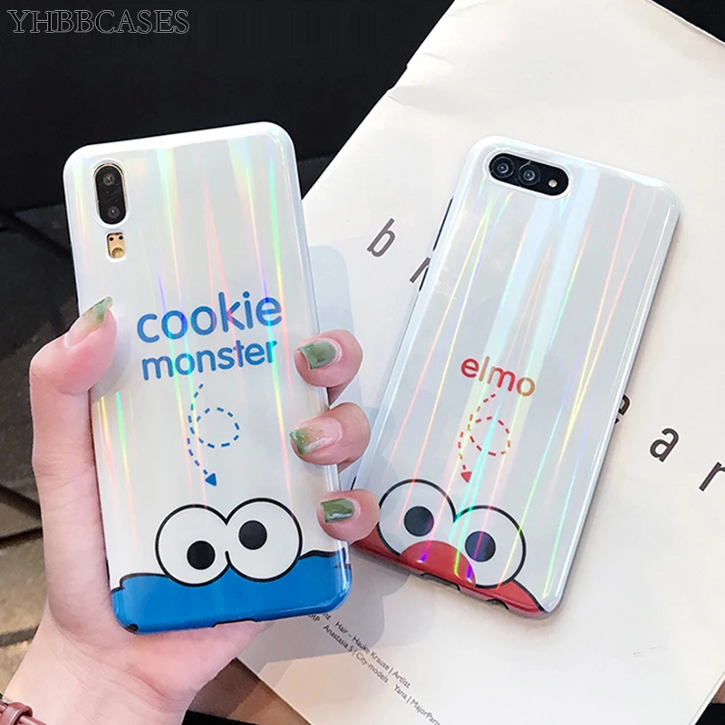 YHBBCASES лазерный мультфильм телефон чехол для Huawei P10 P20 Pro Honor 9 Чехлы милые печенья