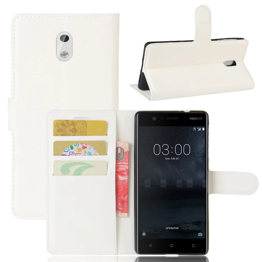Модный чехол-бумажник из искусственной кожи для NOKIA 3 защитный чехол-книжка