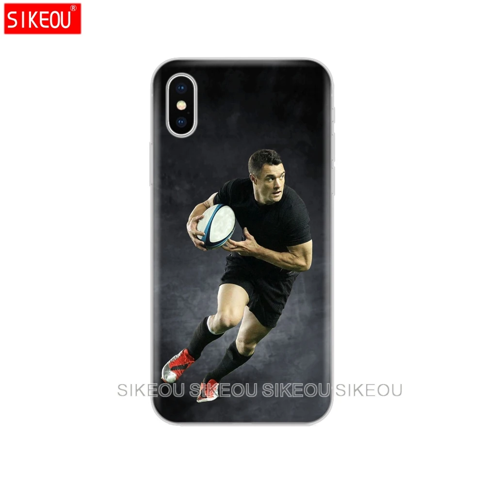 Силиконовый чехол для телефона Iphone 6X8 7 6s 5 5s SE Plus 10 XR XS Max спортивный регби|Бамперы| |