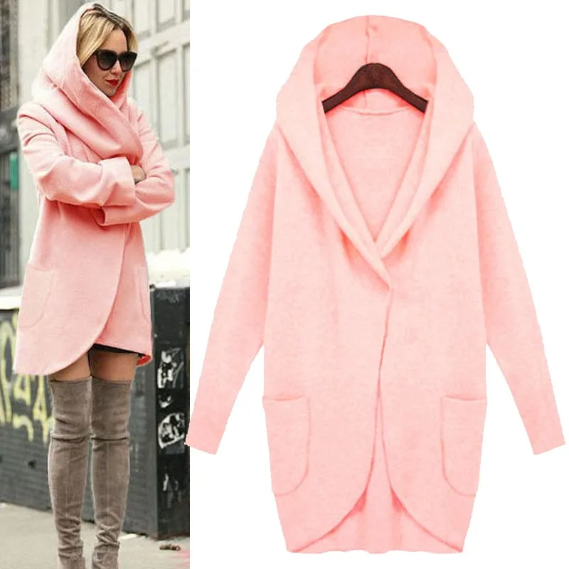 2017 New Autumn High Fashion Trend Street Women's Wool Blend Trench Coat Casual Long Outerwear Loose Clothing For Lady | Женская