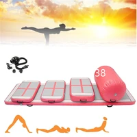top quality a set6 pieces inflatable air track gymnastic airtrack cheerleading gym air mat with free one pump
