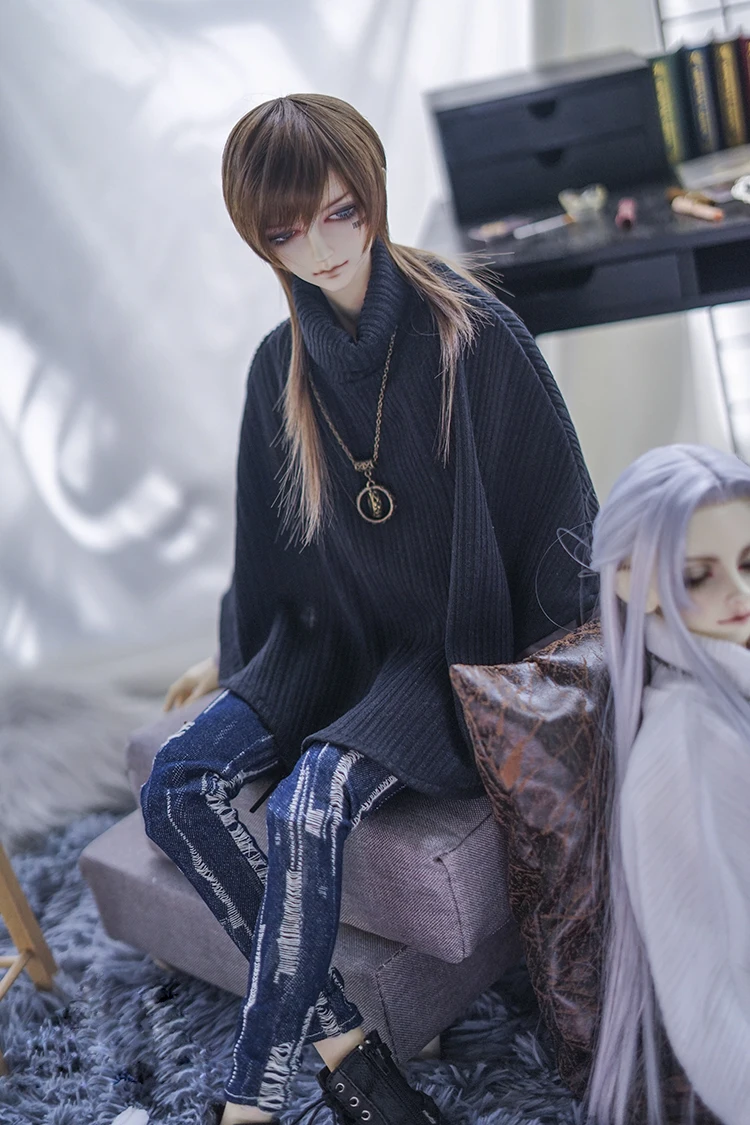 Кукольное платье BJD подходит для 1/3 1/4 1/6 MSD накидка с высоким воротником