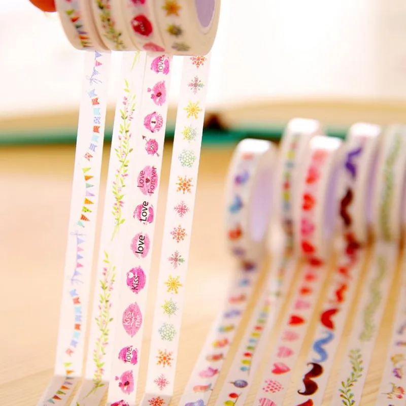 Coloffice 1 шт. тонкая узкая сторона клейкая лента альбом сделай сам стикер для декора