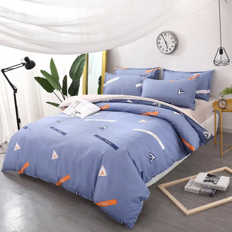 Solstice Home Textile 2018 New Fashion Skin Breathable Simple Aloe Cotton Sheet Quilt Cover Pillow Case Bedding | Дом и сад