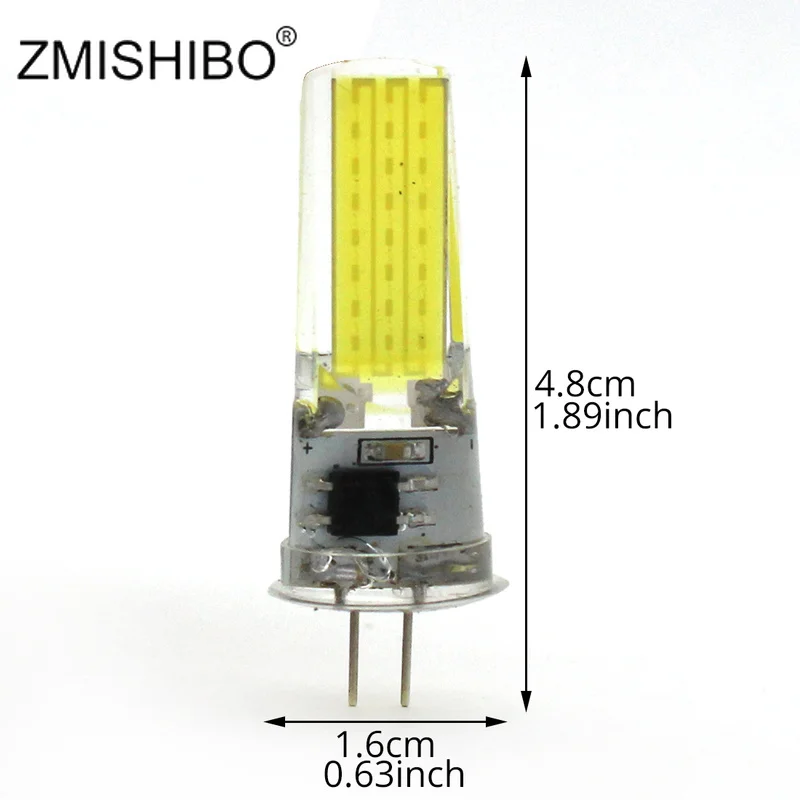 ZMISHIBO, 5 шт., теплый/холодный белый светодиодный COB G4/G9, ламповый светильник, силикагель, 220-240 В, ламповый диммер, COB, сменный, 30 Вт, галогенный светодиодный светильник