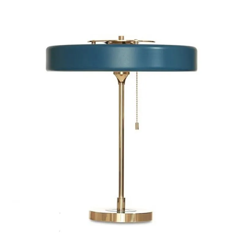 Американский Ретро светильник Bert Frank Настольный с покрытием из золотистого