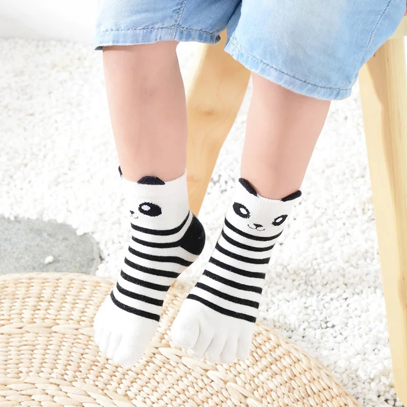 Полосатые мягкие хлопковые детские пятью раньями для мальчиков и девочек милые