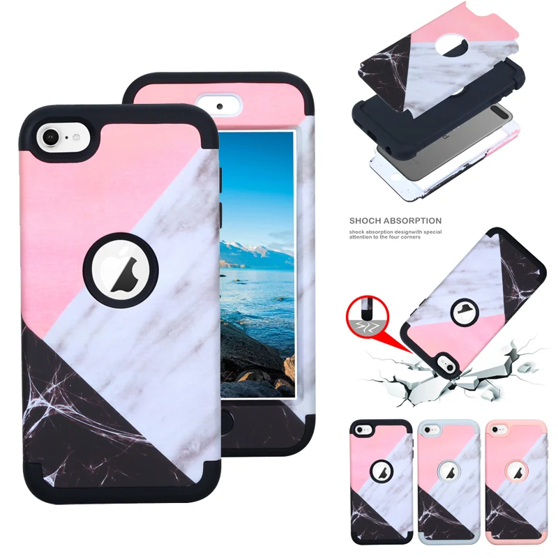 Ультратонкий ударопрочный защитный чехол с мраморным узором для ipod touch 6|cover for