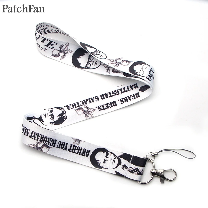 Patchfan офис ТВ шоу Дуайт шруте шеи ремешки для ключей очки держатель карты брелок для ключей телефоны камеры веб-ленты A1421