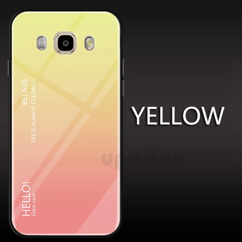 Чехол для samsung Galaxy J1 J5 J7 J2 J3 J4 Pro J6 Prime J8 чехол из мягкого ТПУ с края градиент Стекло Крышка для J120 J510 J710