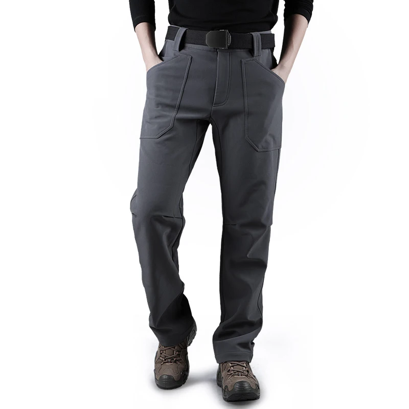 CQB Outdoor Sport Camping Tactical Men's Pants Water Repellent Softshell Fleece Thermal Thicken Wear resisting Trousers|outdoor pants|softshell