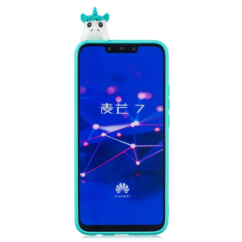Чехол Etui Huawei Mate 20 Lite чехол на 10 3D мультяшный панда свинья единорог силиконовый для