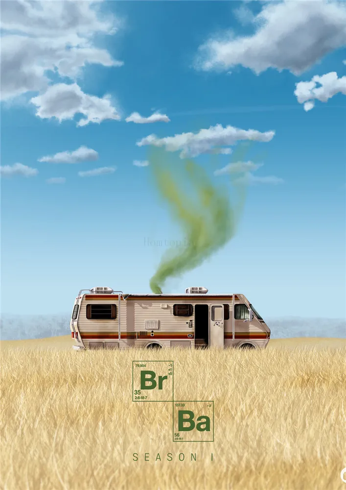 

Breaking Bad Posters White Coated Paper Prints Morden Style Home Decoration