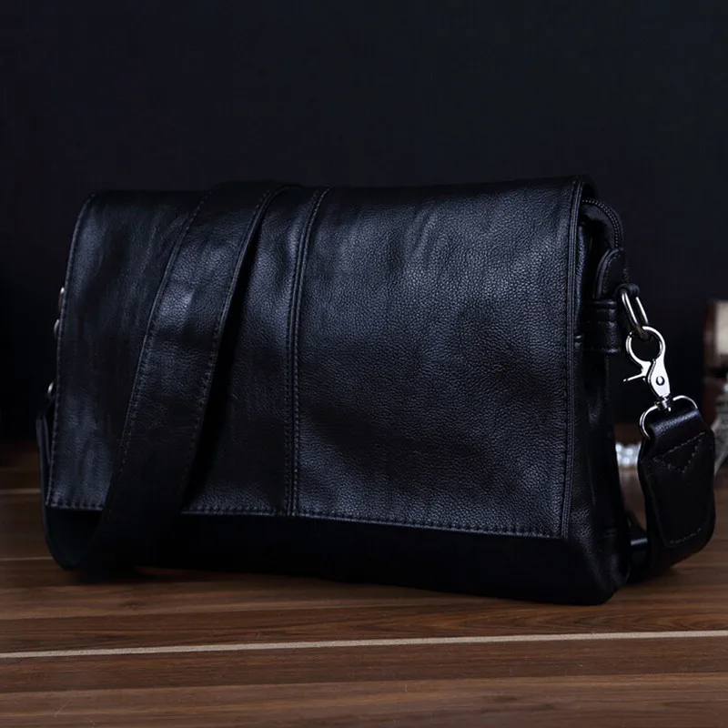 

Men PU Leather Bags Men's Crossbody Bag New Travel Bag Male Messenger Men Vintage Casual Shoulder Handbag Briefcase bolsos