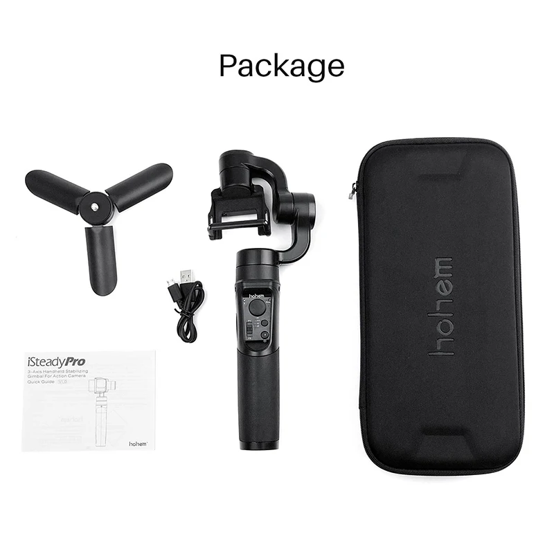 Hohem iSteady Pro 2 Mobile Plus 3 Axis Phone Gopro Gimbal для Gopro Hero 6 5 SJCAM стабилизатор для iPhone Andriod