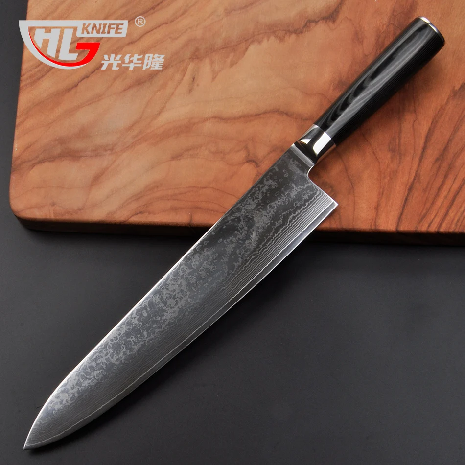 GHL 10 5 дюймовый японский VG10 дамасский мясной нож шеф повара резак для очистки