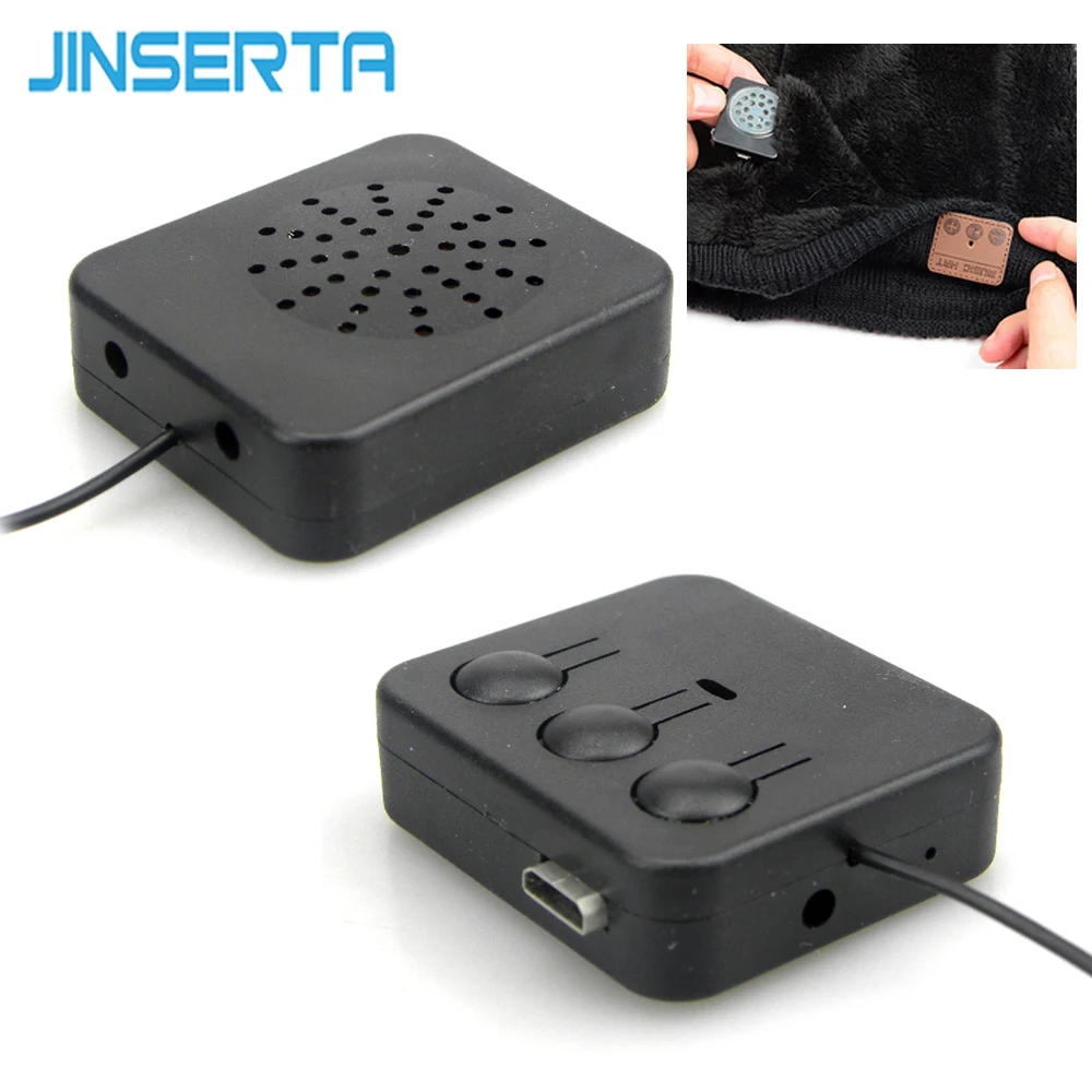 

JINSERTA DIY Bluetooth Wireless Headphones Module with Mic Applies Outdoor Sport Stereo Music Hat Cap Headband