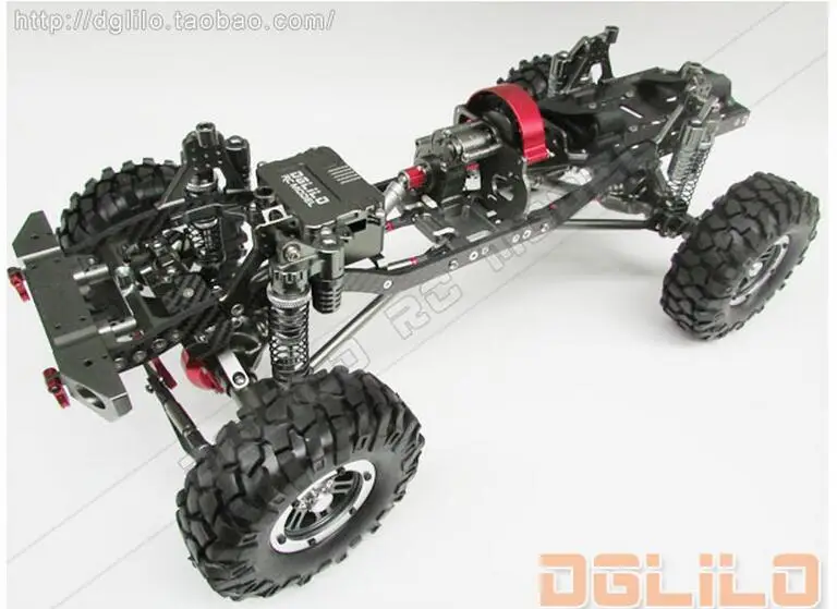 Осевая рама SCX10 обновленная 1/10 RC Rock Crawler алюминиевая с ЧПУ и карбоновая | Игрушки