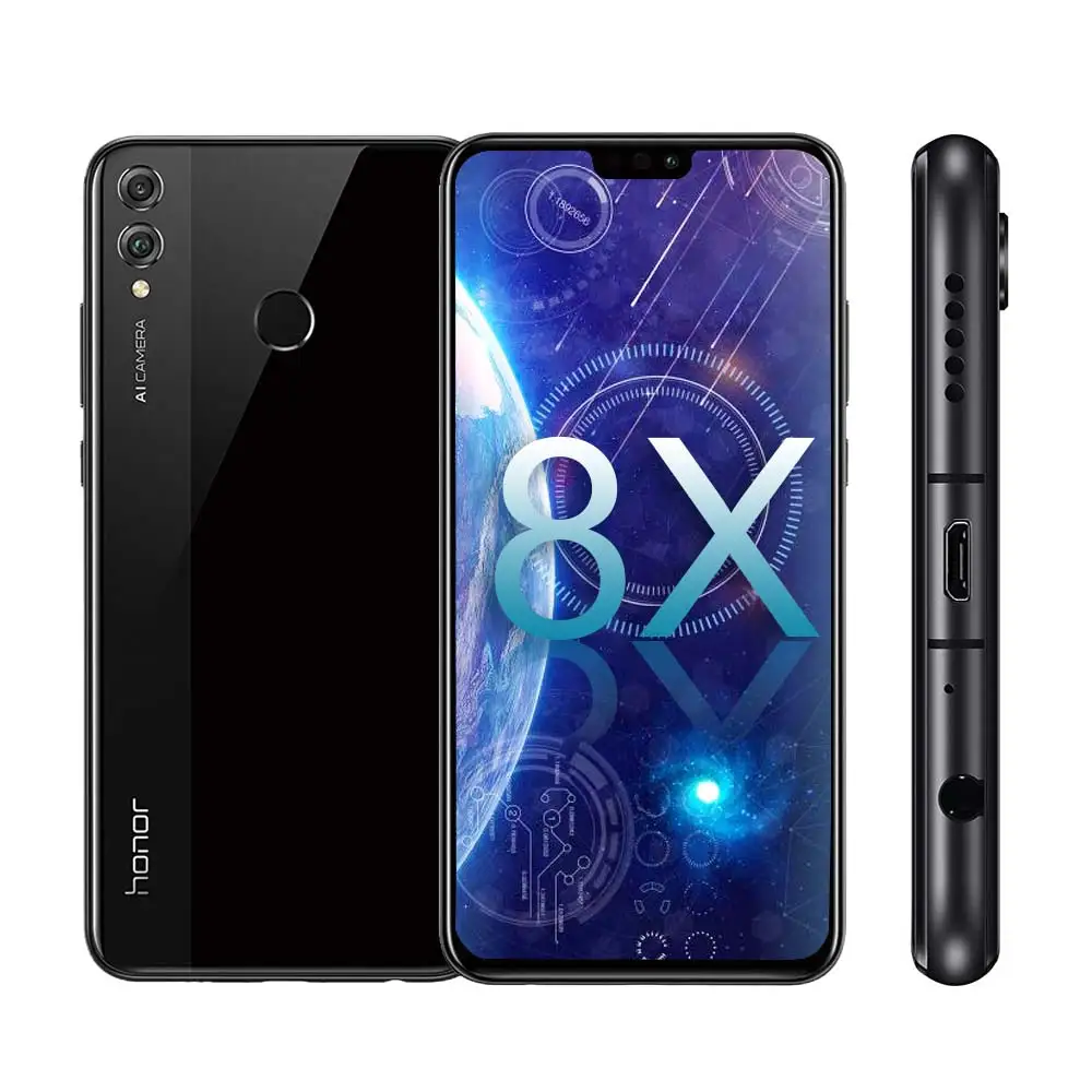 Глобальная версия huawei Honor 8X Android 8 1 6 5 &quot3750 мАч 20MP + 2MP двойной сзади камеры