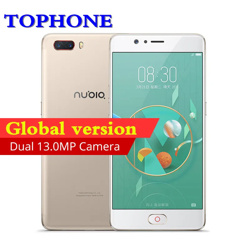 Глобальный Nubia m2 5 &quotFHD 4G B Оперативная память 128 ГБ Встроенная мобильного телефона