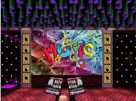 3d обои на заказ настенные фрески Tide background music bar KTV Украшение Настенные для