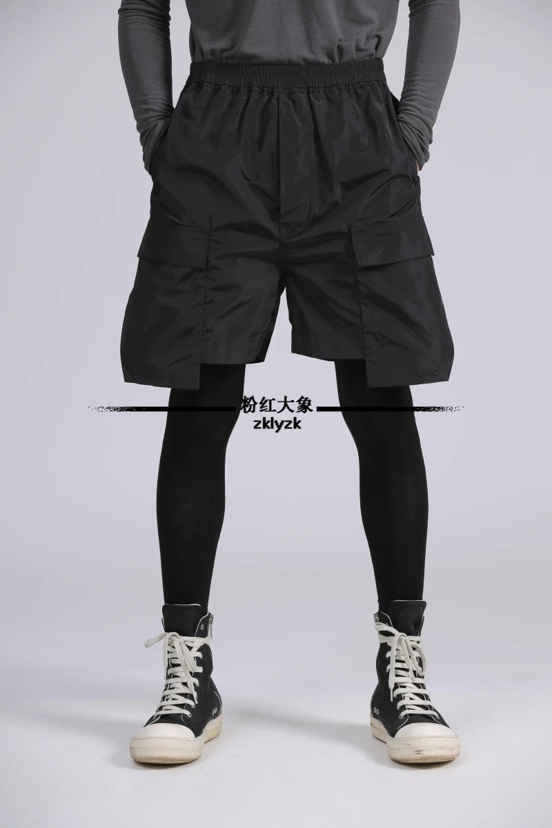 Новинка 2019 Модные свободные брюки с низким шаговым швом из твердого хлопка